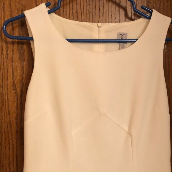 Tristan white dress, midi, Lined Fabric - Picture 6 of 6